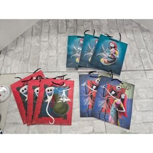 Disney Tim Burton Nightmare Before Christmas Gift Bags Lot of 8 New Presents